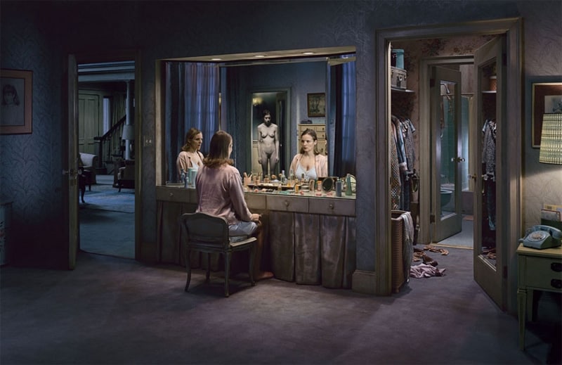 A cinematic image by photographer, Gregory Crewdson.