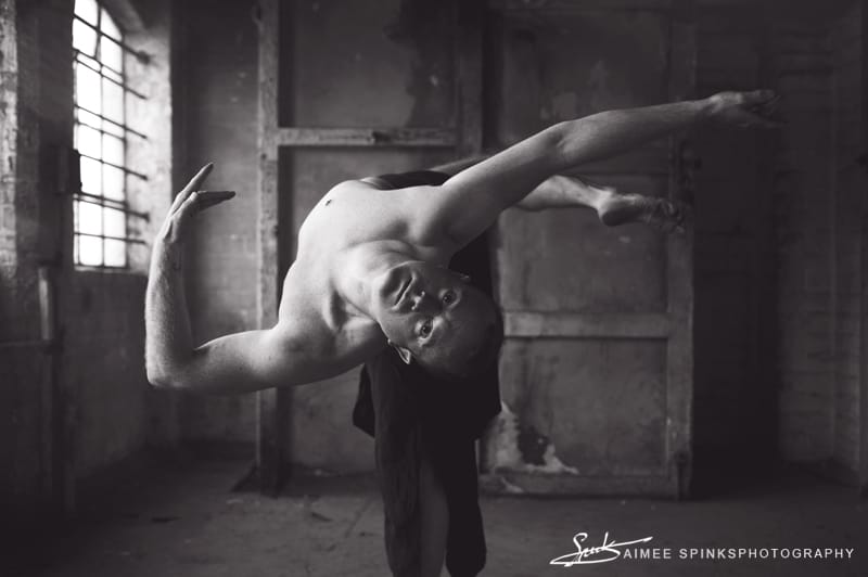 Photography of dancer, Adam Rutherford